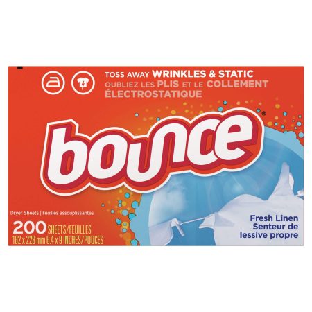 Bounce Fabric Softener Dryer Sheets, Fresh Linen, 200 count