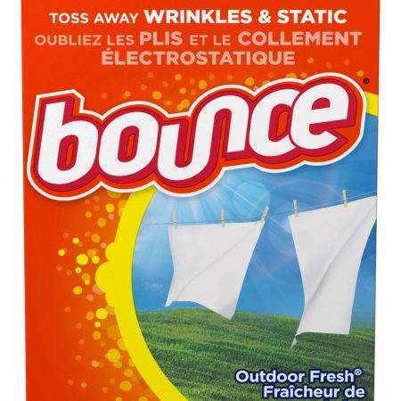 Bounce Dryer Fabric Softener Sheets, 200 Sheets, Outdoor Fresh Scent