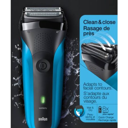 Braun Series 3: 310s Wet & Dry Electric Razor/Foil Shaver with Precision Trimmer, 4-pc