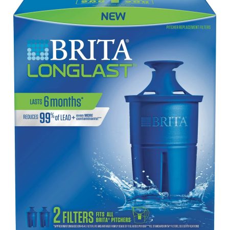 Brita® Longlast Water Pitcher Replacement Filter, BPA Free, 2-pk