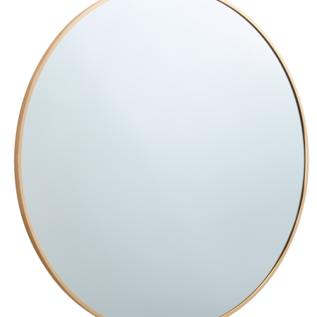 CANVAS Devon Round Wall Mirror, Gold, 30-in