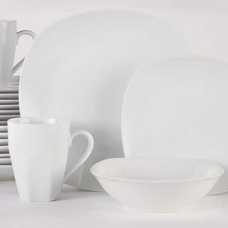 CANVAS Mercer 34pc Porcelain Dinnerware Set, Serves 8, White