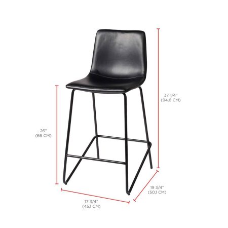 CANVAS Barrington Counter Stool, Black