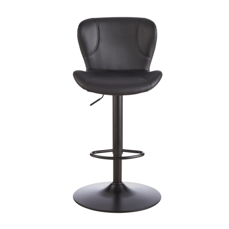 CANVAS Burnaby Gas-Lift Bar Stool, Black