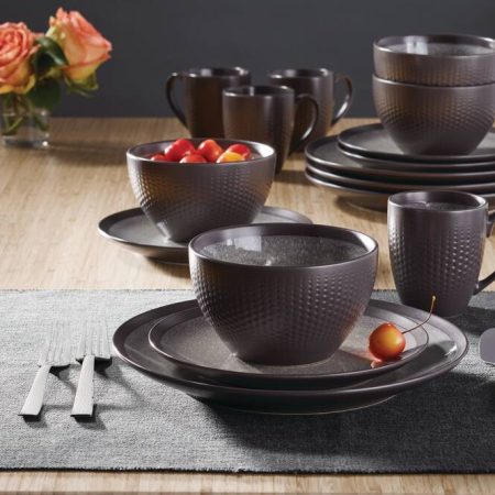 CANVAS Colborne Reactive Glaze Dinnerware Set, 16-pc