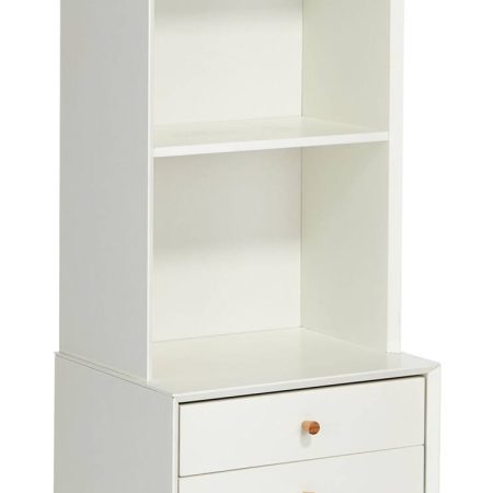 CANVAS Copenhagen 2-Tier 3-Drawer Bookcase For Storage & Display, White