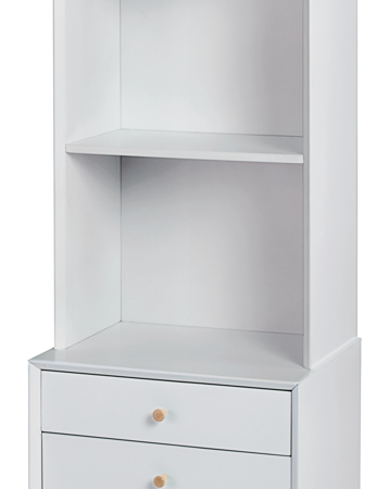 CANVAS Copenhagen 2-Tier 3-Drawer Bookcase For Storage & Display, White