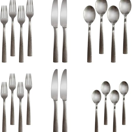 CANVAS Ellice 20pc Stainless Steel Flatware Set, Serves 4