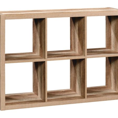 CANVAS Fraser 6-Cube Storage Organizer, Bookcase/Bookshelf, Light Oak Finish