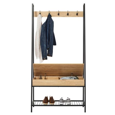 CANVAS Langham 5-Hook Entryway Coat Rack/Hall Tree With Storage Bench & Shoe Rack