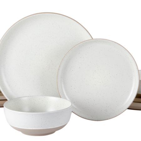 CANVAS Maywood Speckled Two-Toned Dinnerware Set, 12-pc