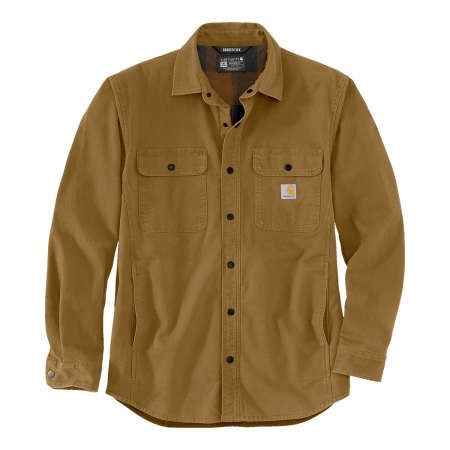 Carhartt Men's Rugged Flex Canvas Fleece Lined Durable Warm Jacket