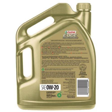 Castrol EDGE Extended Performance 0W20 Synthetic Engine/Motor Oil, 5-L