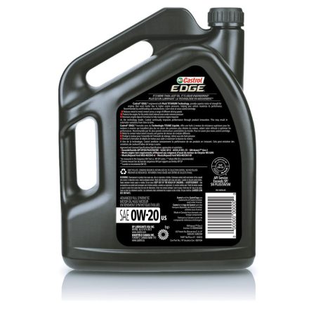 Castrol EDGE 0W20 Synthetic Engine/Motor Oil, 5-L