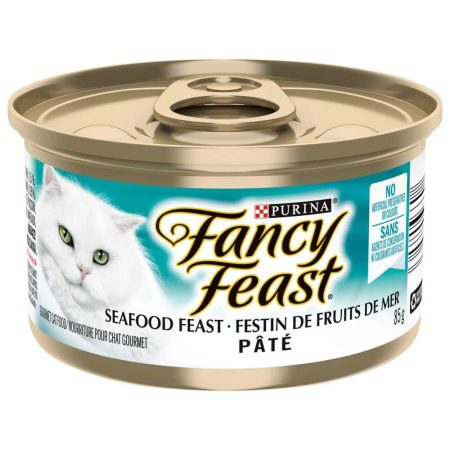 Purina® Fancy Feast® Cat Food, Seafood, for Cats of all Ages/Sizes, 85-g