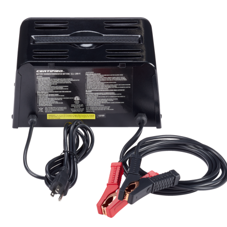 Certified Battery Charger, Fully Automatic, 10/2-Amp, 12V, with 50-Amp Engine Start