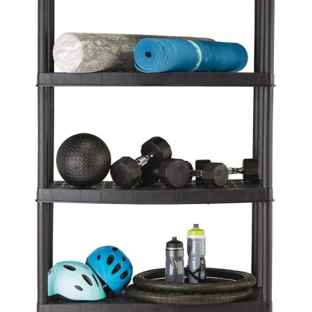 Mastercraft 5-Shelf Resin/ Plastic Storage Rack/ Shelving Unit, 36 x 18 x 72-in