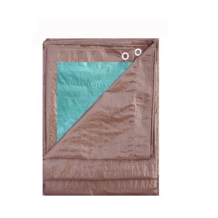 Certified Standard Green & Tan Poly Tarp, Waterproof, 12-ft x 16-ft