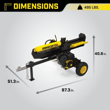 Champion Power Equipment 301cc Full Beam Log Splitter, 32-ton