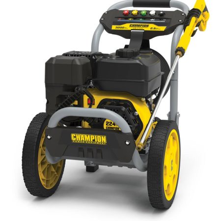 Champion 3200 PSI 2.5 GPM 224cc Engine Cold Water Wheeled Gas Pressure Washer