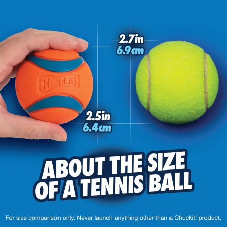 Chuckit! Ultra Rubber Ball Dog Toy, Medium, Orange