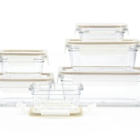 Clearlock Clear Clip Lid Food Storage Container Set with Tritan™ Base, Nestable, 12-pc