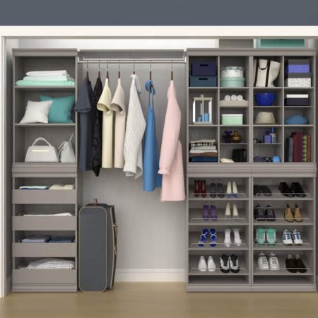 ClosetMaid Modular Adjustable Divided Storage Shelves/Unit, Taupe