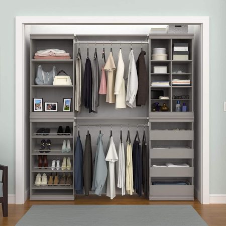 ClosetMaid Modular Stackable 4-Drawer Closet Storage Unit, Taupe