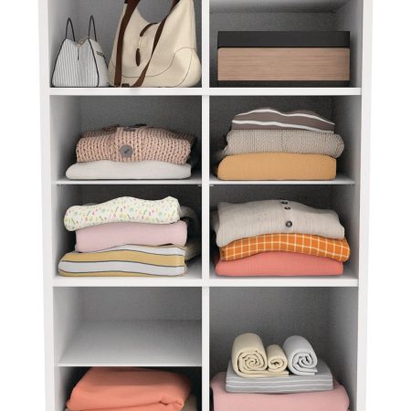 ClosetMaid Modular Adjustable Divided Storage Shelves/Unit, White