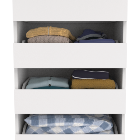 ClosetMaid Modular Stackable 4-Drawer Storage Unit, White