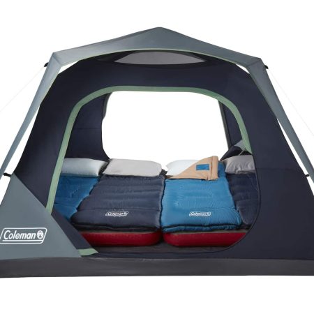 Coleman Skylodge 6-Person Instant Camping Tent w/ Rain Fly & Carry Bag, Blue Nights