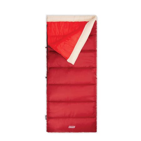 Coleman Flatlands Cold-Weather Sleeping Bag, -1°C, Red