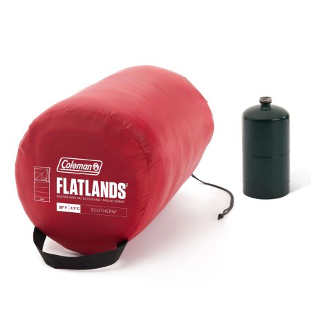 Coleman Flatlands Cold-Weather Sleeping Bag, -1°C, Red