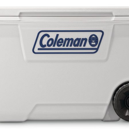 Coleman 316 Series 62-Quart Marine Wheeled Cooler, White, 58.6-L