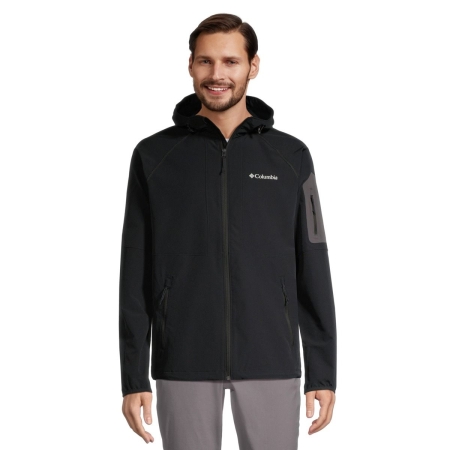 Columbia Men's Tall Heights™️ Hooded Softshell Adjustable Water-Resistant Jacket