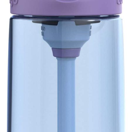 Contigo Cleanable Kids' Reusable Straw Water Bottle with AUTOSPOUT® Lid, Periwinkle & Amethyst Colour, 14-oz