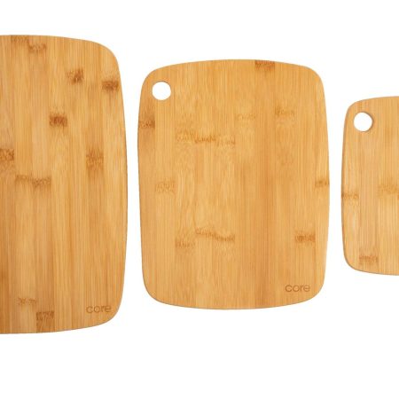 Master Chef Bamboo Cutting Board, Dishwasher Safe, Assorted Sizes, 3-pk