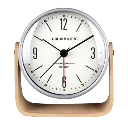 Crosley Wood Tilt Alarm Clock