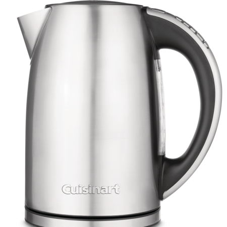 Cuisinart Cordless Electric Kettle w/ 7 Preset Temperatures, Stainless Steel, 1.7-L