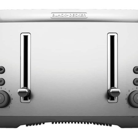 Black & Decker Toaster Kitchen Tools® Extra Wide w/ 7 Settings, Stainless Steel, 4-Slices