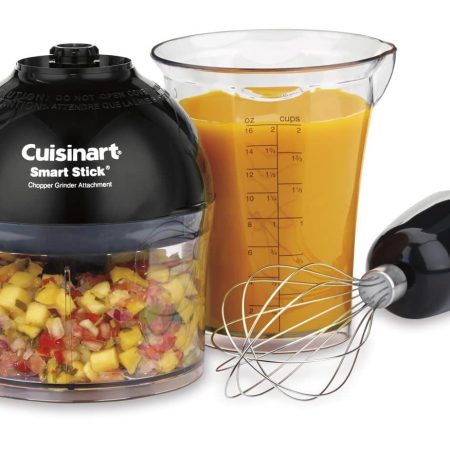 Cuisinart® SmartStick® 2-Speed Corded Hand Blender w/ Chopper & Whisk Attachments, Stainless Steel