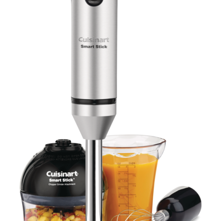 Cuisinart® SmartStick® 2-Speed Corded Hand Blender w/ Chopper & Whisk Attachments, Stainless Steel