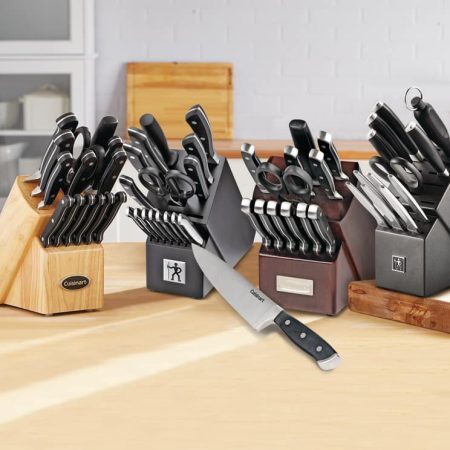 Henckels Stainless Steel Forged Generation Knife Block Set, Ergonomic Grip, 14-pc