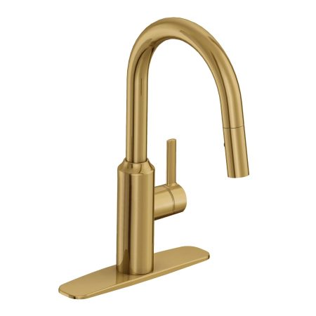 Danze Colby Single Handle Pull Down Kitchen Faucet, Brushed Bronze