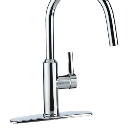 Danze Colby Single Handle Pull Down Kitchen Faucet, Chrome