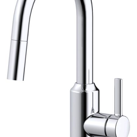 Danze Colby Single Handle Pull Down Kitchen Faucet, Chrome