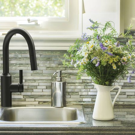 Danze Colby Single Handle Pull Down Kitchen Faucet, Matte Black