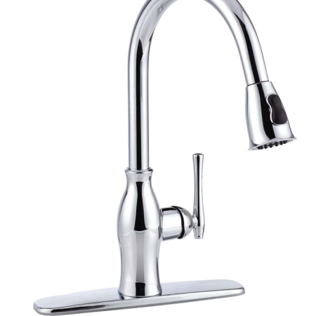 Danze Lisa Single Handle Pull Down Kitchen Faucet, Chrome