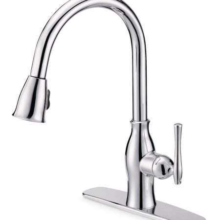 Danze Lisa Single Handle Pull Down Kitchen Faucet, Chrome