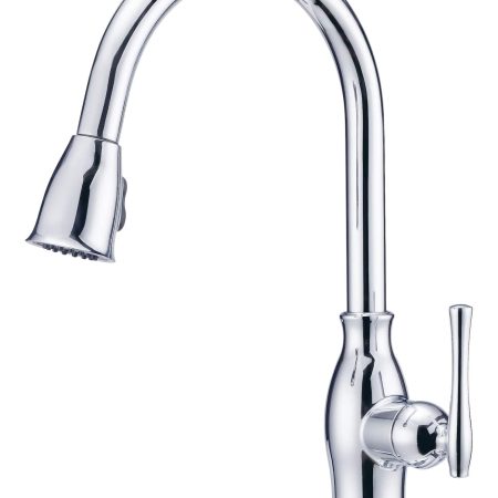 Danze Lisa Single Handle Pull Down Kitchen Faucet, Chrome